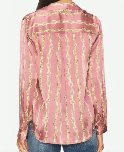 The Waterfront 2025 Danielle Campbell Chain Silk Blouse