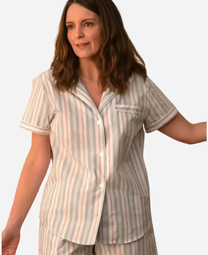 Tina Fey The Four Seasons Striped Pajamas Set For Sale