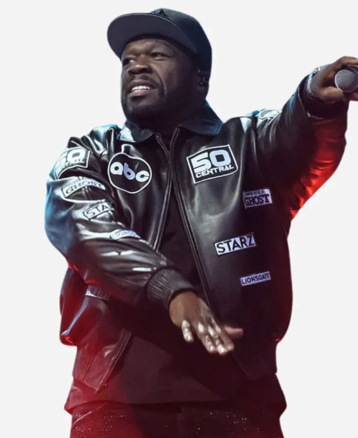 Tottenham Hotspur 50 Cent Stadium Black Leather Jacket