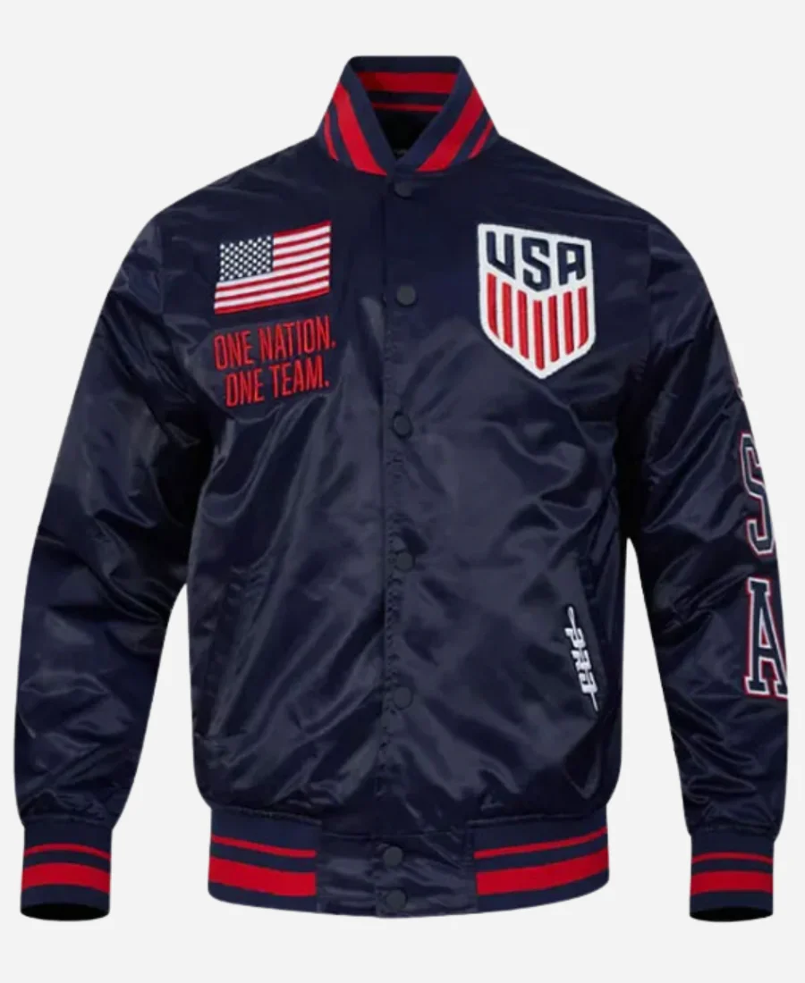 US Soccer 2025 USA Varsity Blue Jacket US Soccer 2025 USA Varsity Blue Jacket