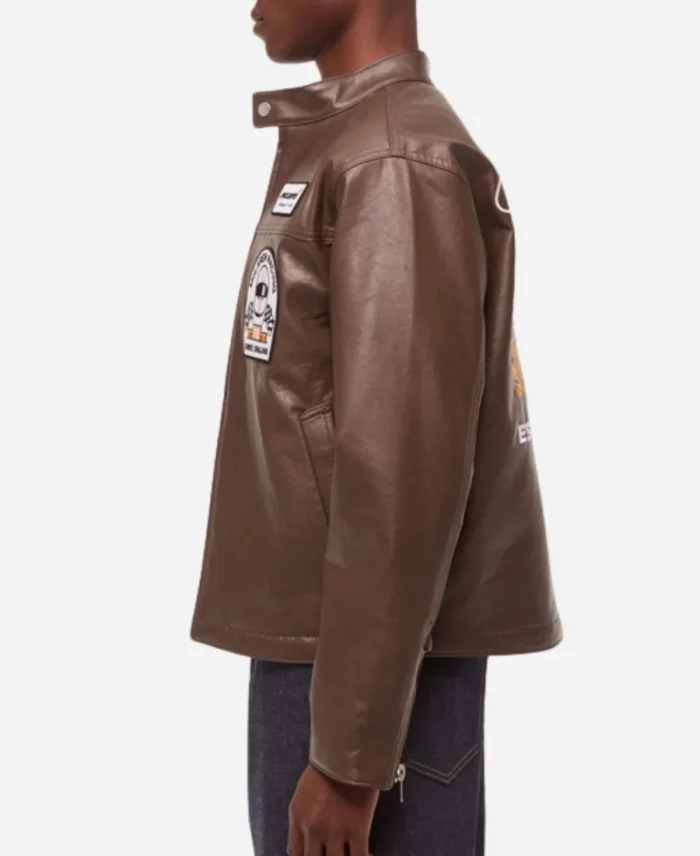 Unisex Abercrombie McLaren Racer Leather Jacket