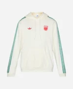 Unisex Adidas Italy Euro 2025 White Pullover Hoodie For Sale