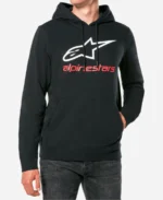 Unisex Alpinestars Black Pullover Hoodie For Sale