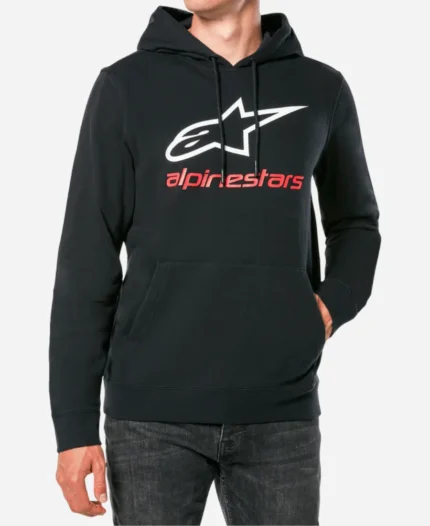 Unisex Alpinestars Black Pullover Hoodie For Sale