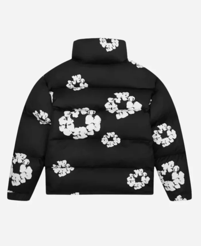 Unisex Denim Tears Black Puffer Jacket For Sale