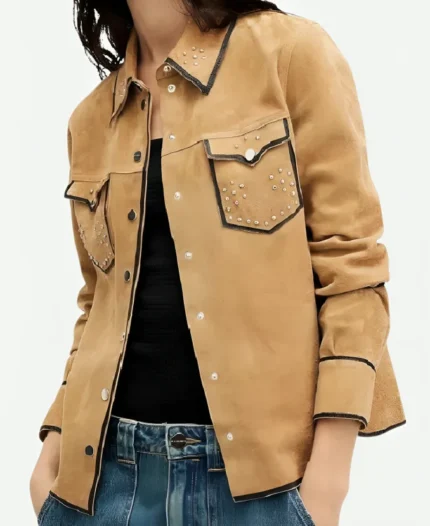 Victoria-Moroles-Ballard-Brown-Suede-Jacket