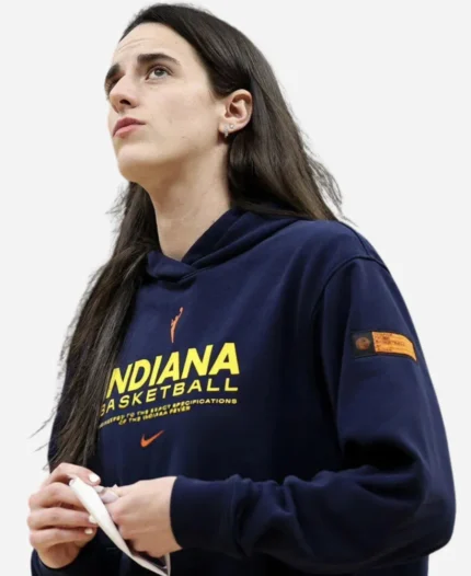 WNBA Commissioner’s Cup 2025 Caitlin Clark Blue Pullover Hoodie For Sale
