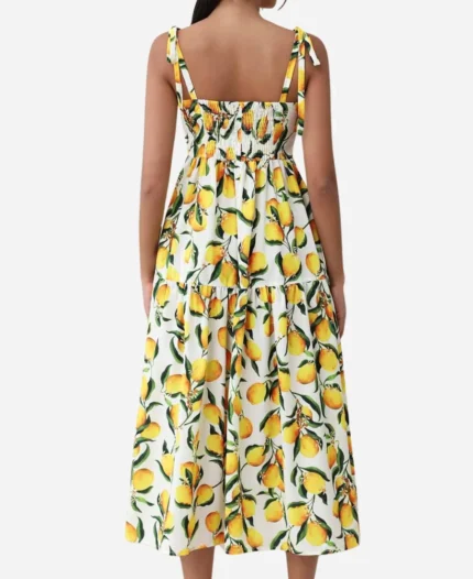 We Were Liars 2025 Candice King Lemon Print Dress