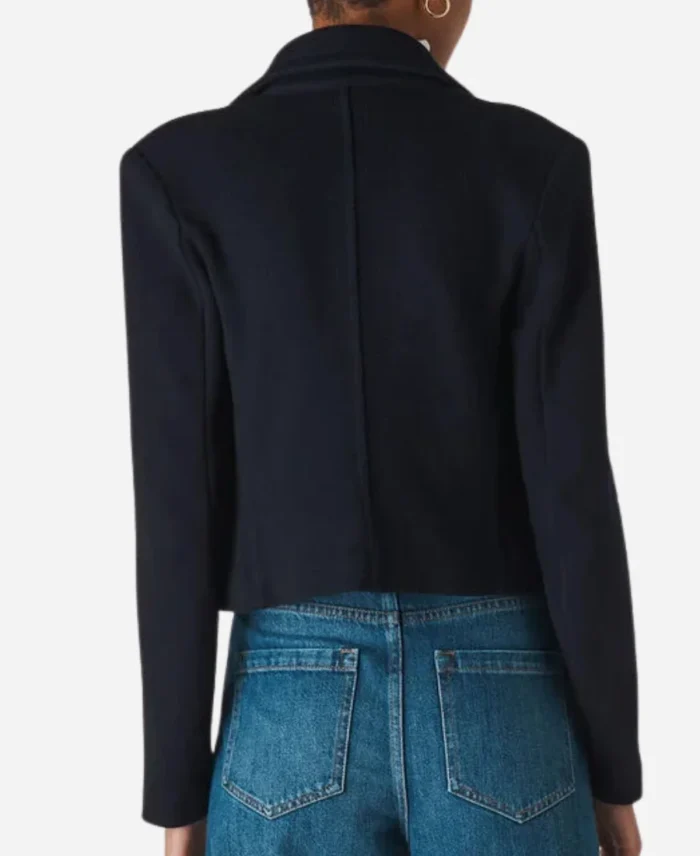 Whistles Jersey Navy Blue Jacket