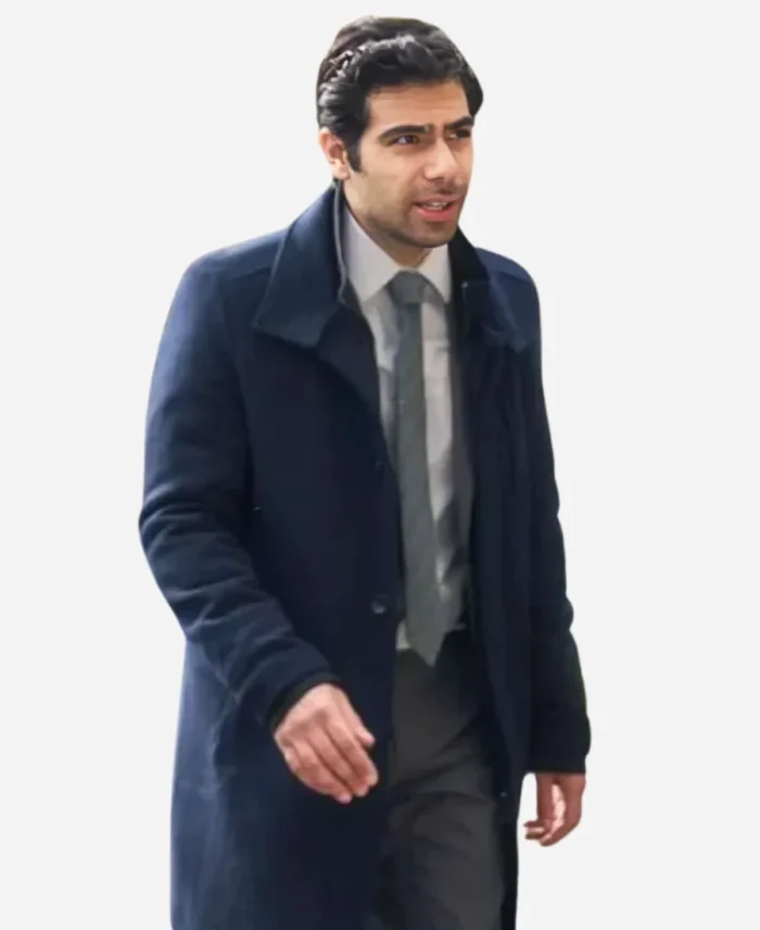 Will Akbari Patience 2025 Blue Wool Coat