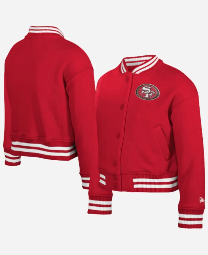 49ers Youth New Era Chenille Applique Jacket