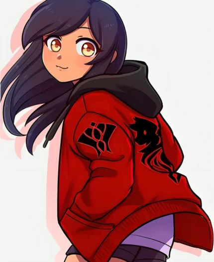 Aaron Lycan Aphmau Red Zip Up Hoodie For Sale