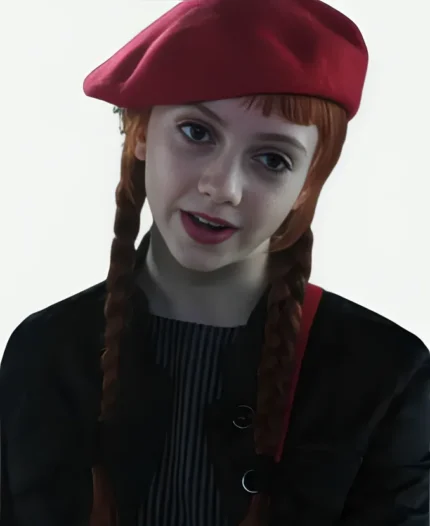 Agnes DeMille TV Series Wednesday Season 2 Evie Templeton High-Neck Black Cropped Jacket