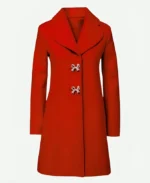 Alana Higman A Chiefs Love Story Red Coat