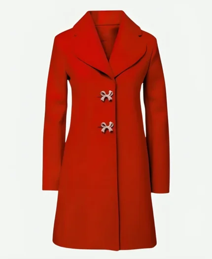 Alana Higman A Chiefs Love Story Red Coat