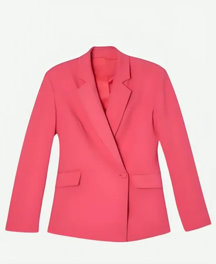 Alison Victoria Ugliest House In America S06 Pink Wrap Blazer