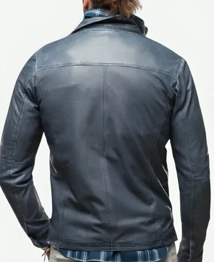 Americas Got Talent S20 Blue Washed Leather Jacket