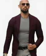 Andrew Tate Top G Maroon Blazer