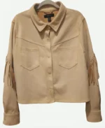 Anji White Ironheart 2025 Cropped Fringe Jacket