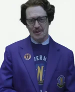 Barry Dort TV Series Wednesday Season 2 Steve Buscemi Vibrant Purple Uniform Blazer