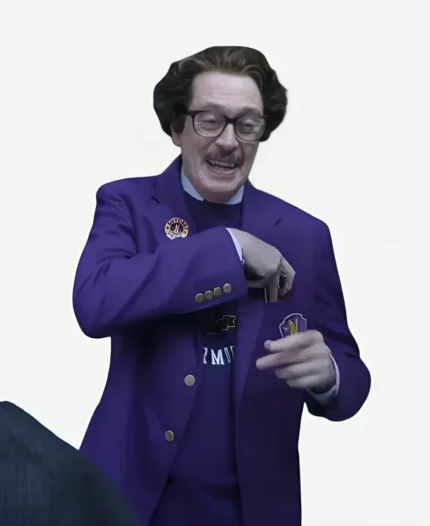 Barry Dort Wednesday S02 Purple Blazer