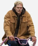 Bill Skarsgard Locked 2025 Brown Jacket