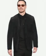 Black Bag 2025 Michael Fassbender Suede Leather Jacket