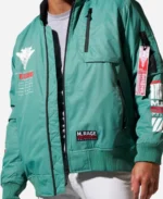 Boomslank x M.RAGE Arsenal Green Bomber Jacket