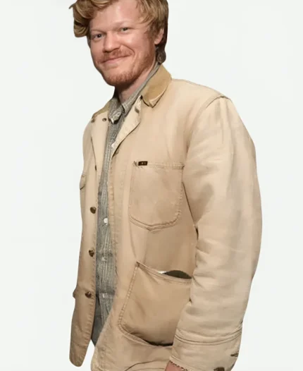 Bugonia Jesse Plemons Beige Cotton Jacket