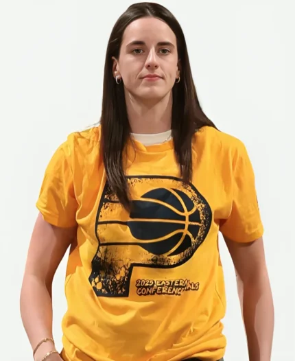 Caitlin Clark Eastern Conference Finals 2025 Yellow Shirt For Sale