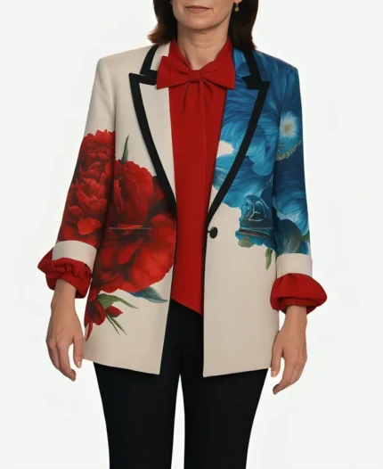 Carrie Preston Elsbeth S02 Floral Coat