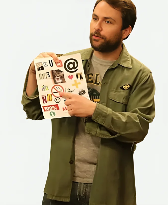 Charlie Kelly It’s Always Sunny in Philadelphia S16 Charlie Day Green Cotton Jacket Charlie Kelly It’s Always Sunny in Philadelphia S16 Charlie Day Green Cotton Jacket