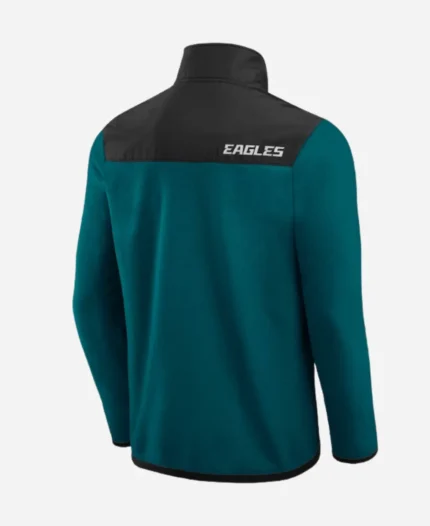 Darius Rucker Collection Kelly Green Philadelphia Eagles Color Block Polar Fleece Full-Zip Jacket