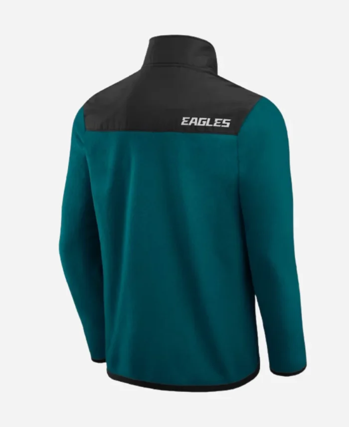 Darius Rucker Collection Kelly Green Philadelphia Eagles Color Block Polar Fleece Full-Zip Jacket