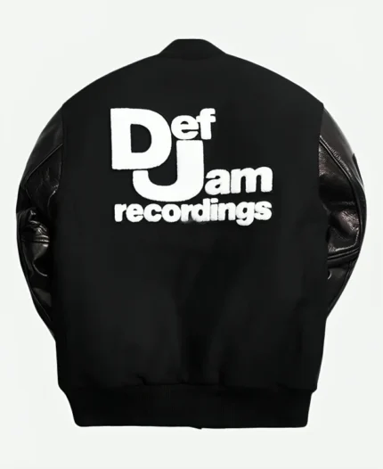 Def Jam Recording Varsity Black Jacket For Sale