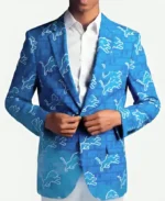 Detroit Lions Blue Suit
