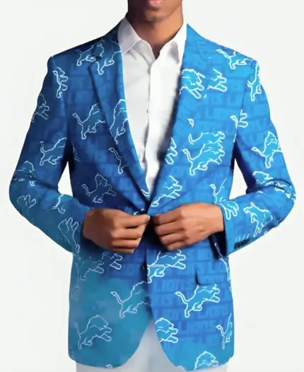 Detroit Lions Blue Suit