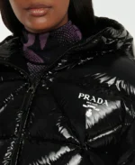 Divina TV Series Wednesday Johnna Dias Watson Black Quilted Puffer Jacket