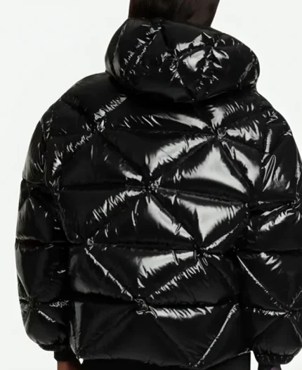 Divina Wednesday Black Quilted Puffer Jacket