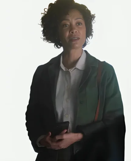 Dr. Rachel Fairburn Wednesday S02 Dark Green Military Jacket
