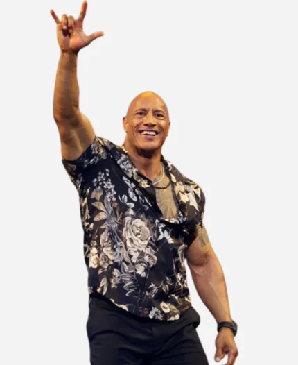 Dwayne Johnson Floral Shirt