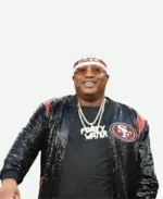 E-40 Niner Gang San Francisco 49ers Black Sequin Jacket