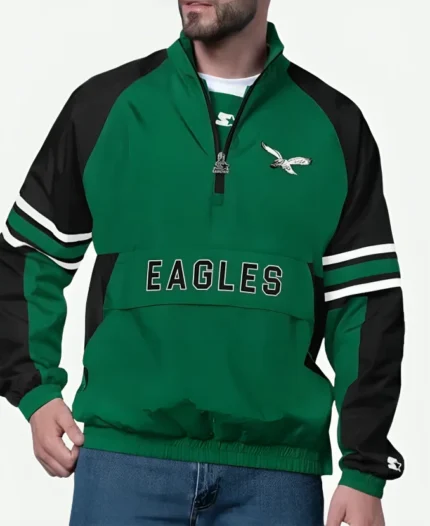 Eagles Starter Prospect Half-Zip Jacket
