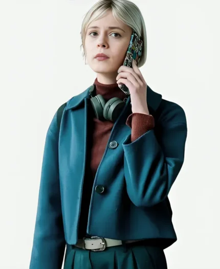 Ella Maisy Purvis Patience 2025 Blue Wool Jacket