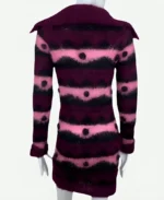 Enid Sinclair TV Series Wednesday Season 2 Emma Myers Shaggy Purple and Pink Striped Cardigan