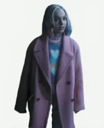 Enid Sinclair Tv Series Wednesday Emma Myers Pink Coat
