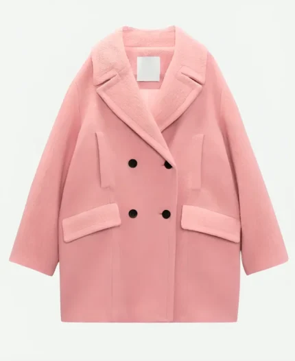 Enid Sinclair Wednesday Pink Coat