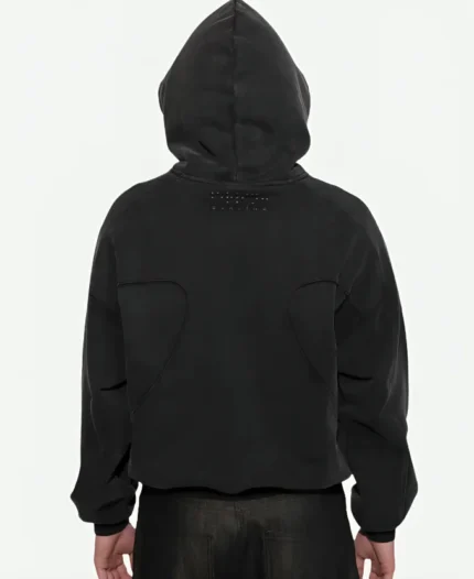 Essential Berlinc Monochrome Pullover Black Hoodie For Unisex