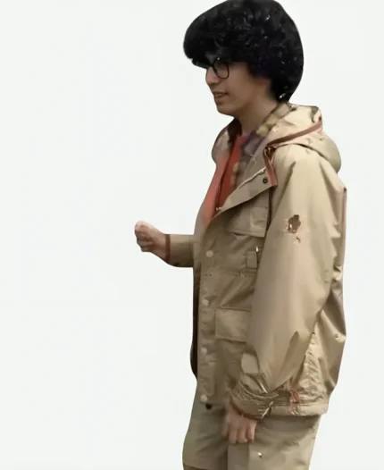 Eugene Ottinger TV Series Wednesday Season 2 Moosa Mostafa Beige Hooded Jacket