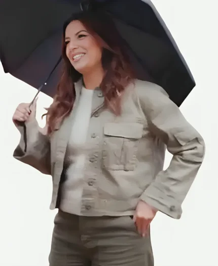 Eva Longoria TV Series Searching for Spain S01 Green Cotton Jacket